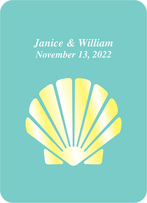 Shell Custom Wedding Playing Cards main image