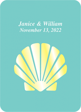 Shell Custom Wedding Playing Cards