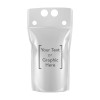 16 oz Custom Drink Pouch with Straw