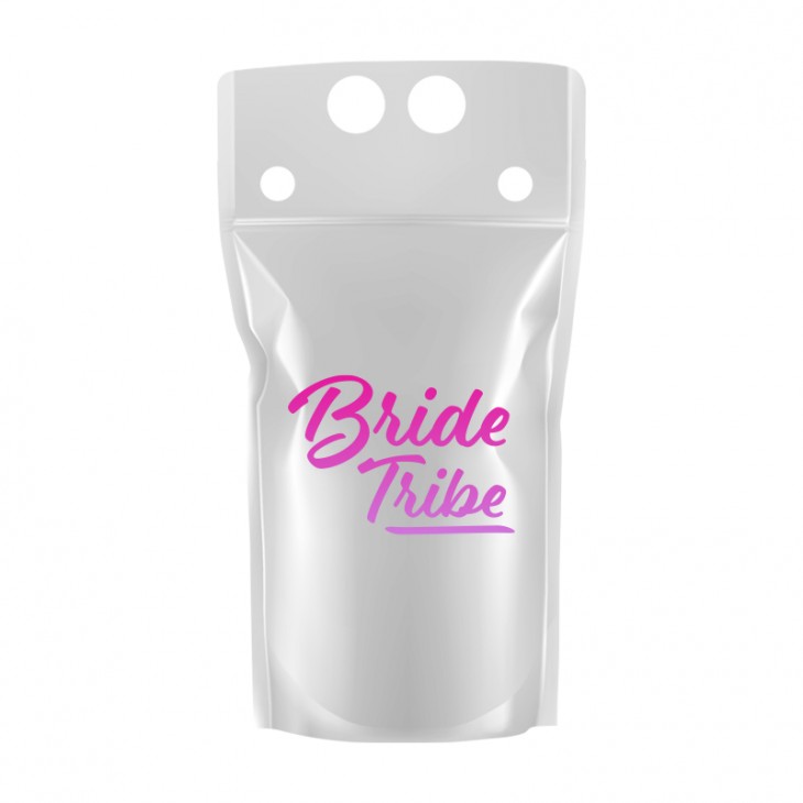 16 oz Custom Drink Pouch with Straw main image
