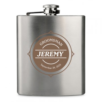 Stainless Steel Flask with Custom Imprint