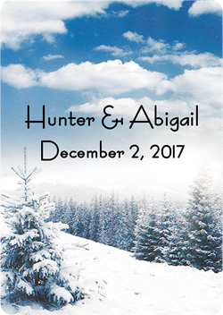Winter Wedding Custom Playing Cards main image