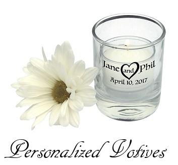 Personalized Wedding Votives