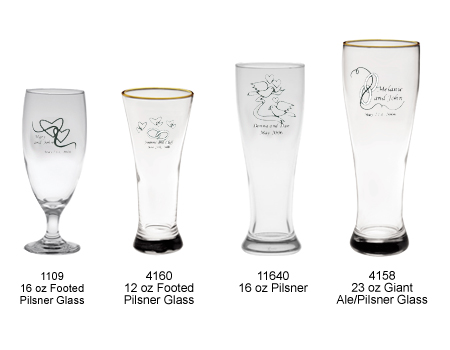 personalized pilsner glasses personalized pilsner glasses as custom