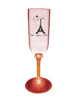 Personalized Plastic Flute Glasses