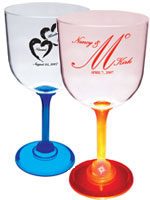 Personalized Plastic Wine Glasses